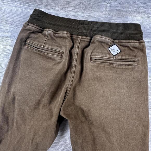 Fairplay Joggers Mens 30 Dark Olive Green Heavy Cotton Comfy Warm Pajamas Golf - Picture 7 of 7